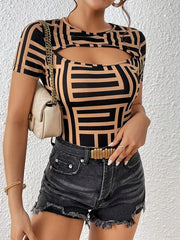  ANNA | Elegant T-shirt with neckline cut-1