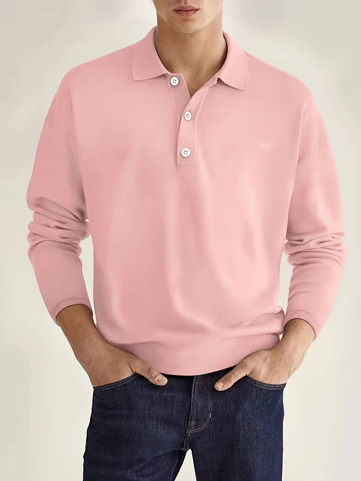 MARK | Long Sleeve Polo Shirt-1