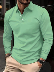 MARK | Long Sleeve Polo Shirt-3