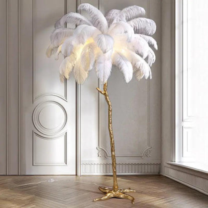 LuxeOstral - Nordic Ostrich Feather Floor Light-3