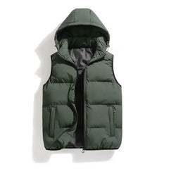 HUGO Bodywarmer | Ultra-Comfort Quilted Puffer Vest with Detachable Hood-2
