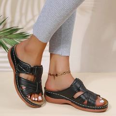 EVELYN | Non-slip Orthopedic Leather Sandals-2
