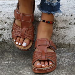 EVELYN | Non-slip Orthopedic Leather Sandals-4