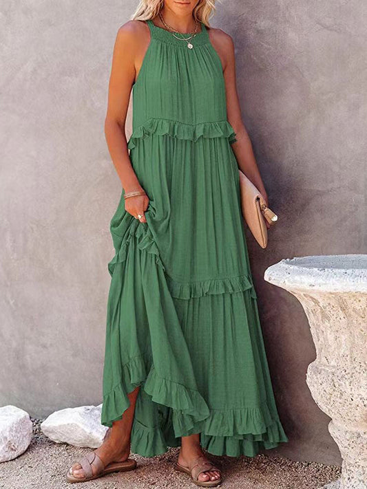 LunaGlam - Elegant Sleeveless Evening Dress-1