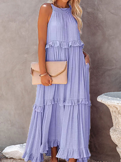 LunaGlam - Elegant Sleeveless Evening Dress-5
