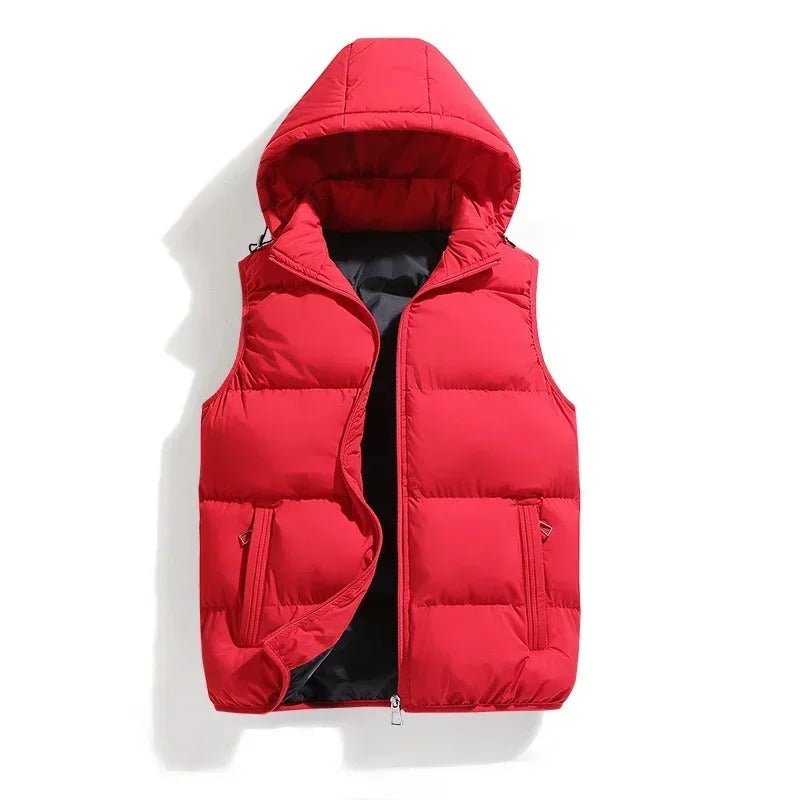 HUGO Bodywarmer | Ultra-Comfort Quilted Puffer Vest with Detachable Hood-1